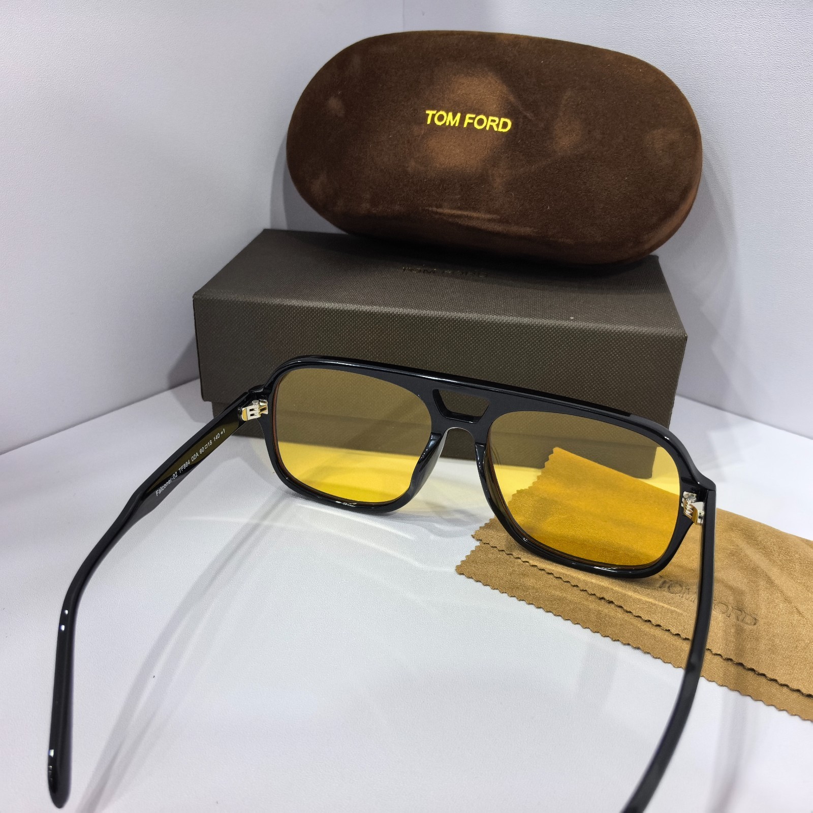 Tom Ford New Classic Designer Yellow Sunglasses Unisex TF884 02A