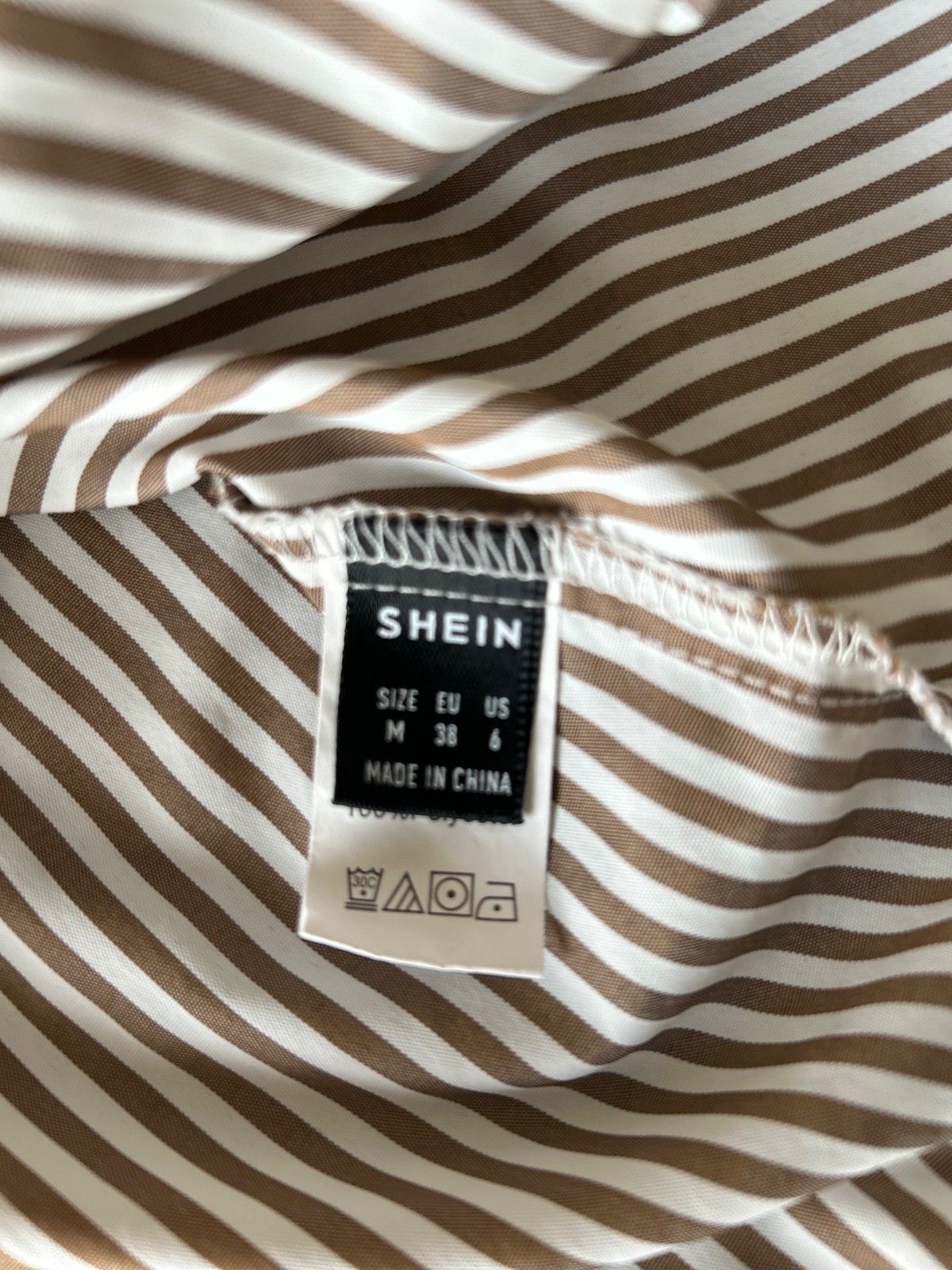 Shein sleeveless top womens medium striped