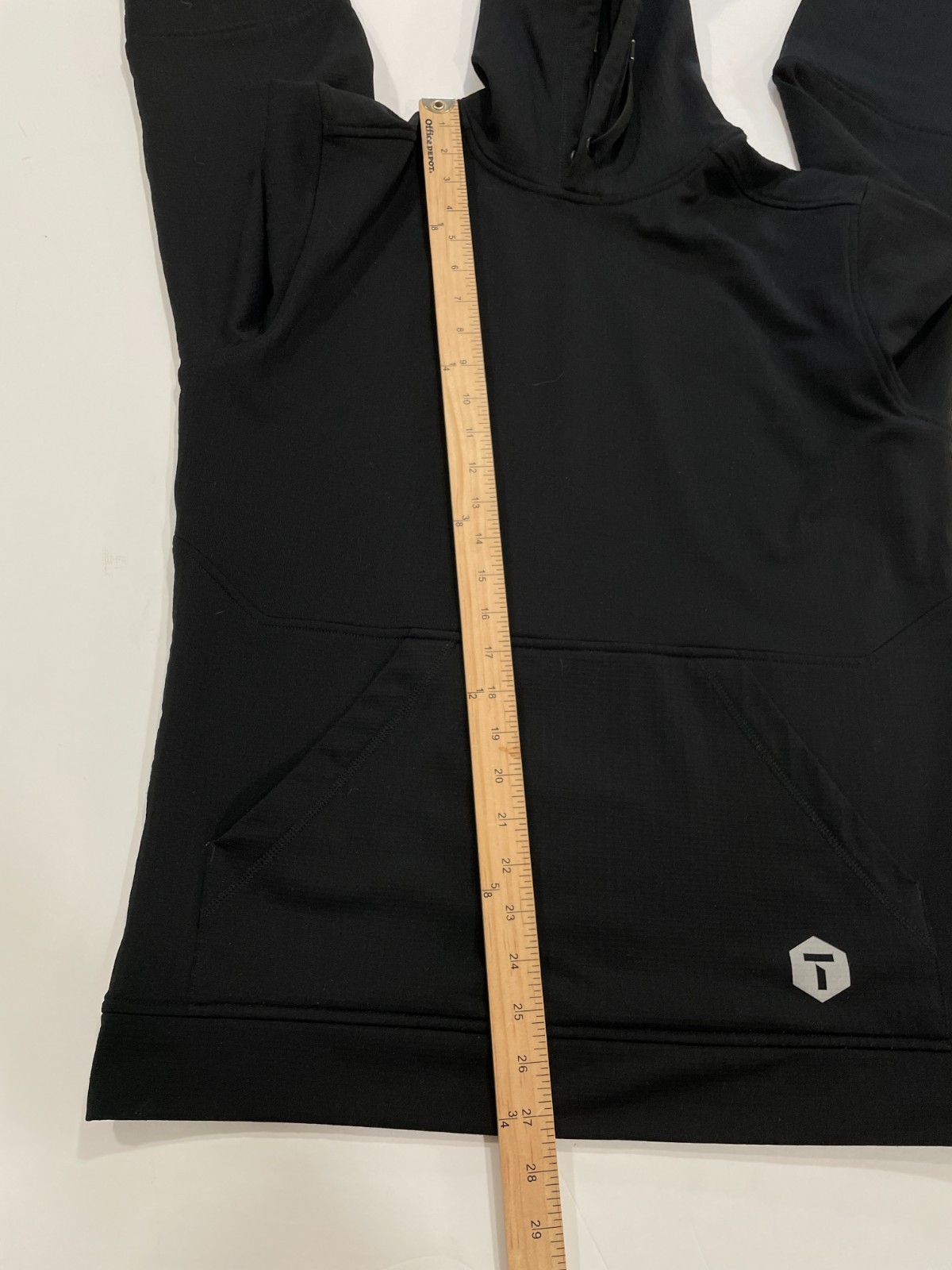 Truewerk M2 Grid Pullover Hoodie Mens Medium Black Workwear Tech Fleece F22