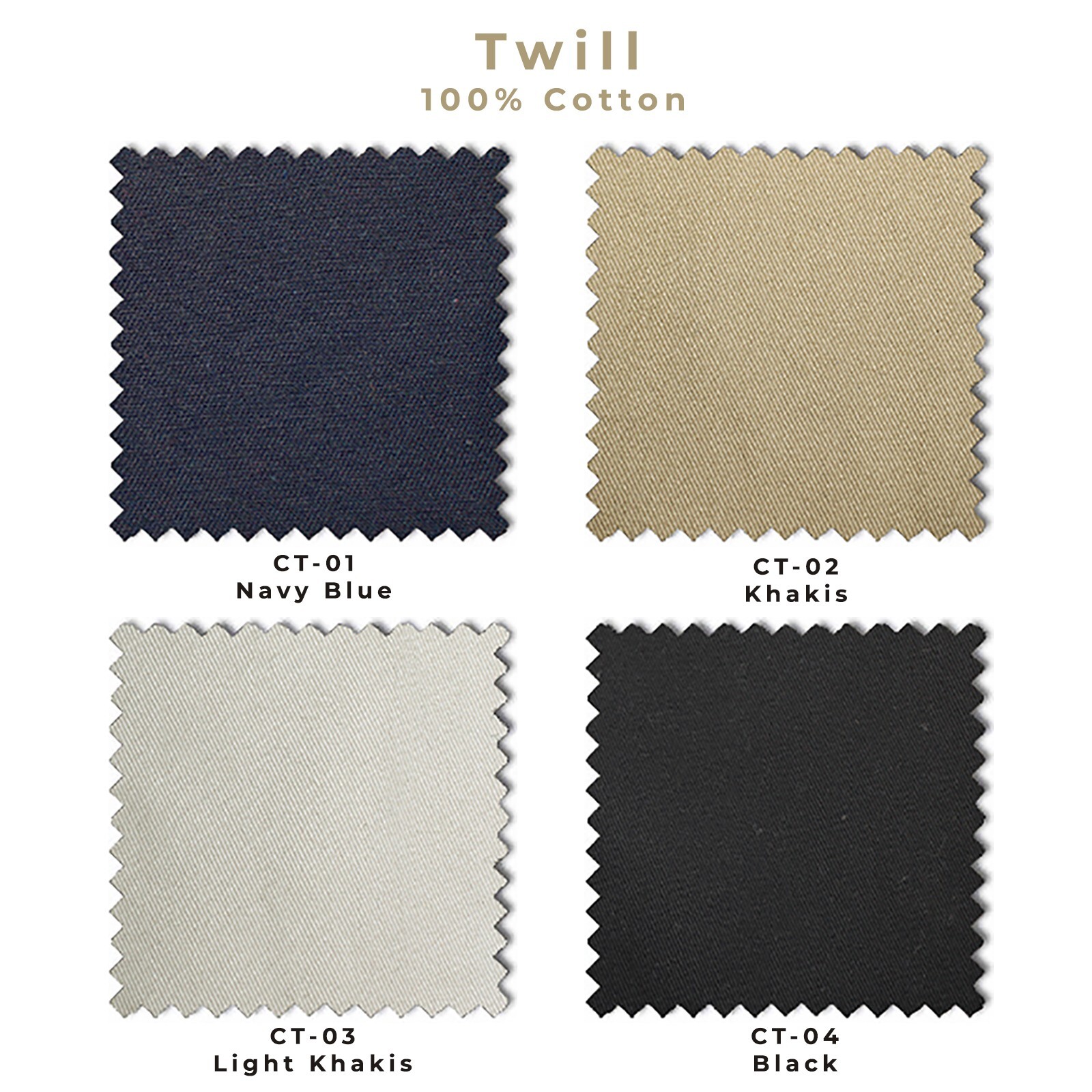 Custom Made Chinos Mens Bespoke Cotton Twill Stretchable Chinos