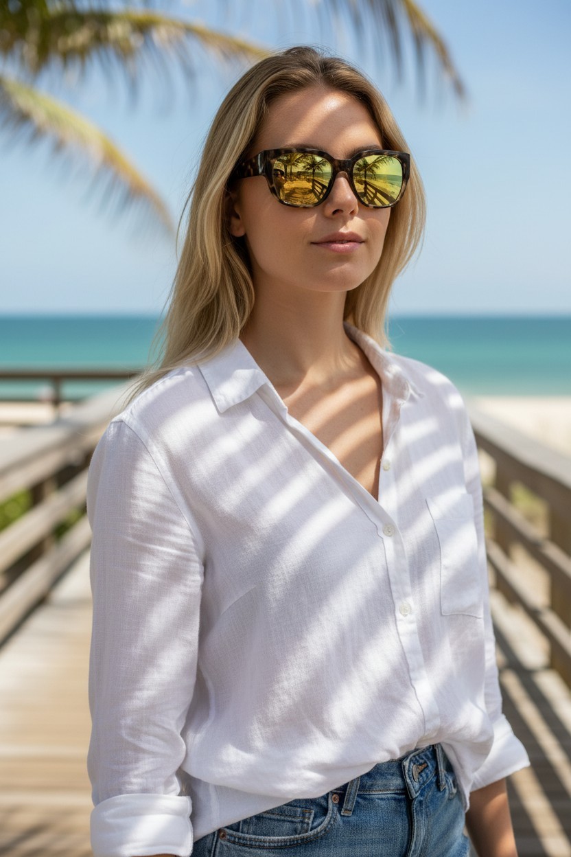 COSTA DEL MAR tortoise/sunrise silver WATERWOMAN polarized 580G sunglasses NEW