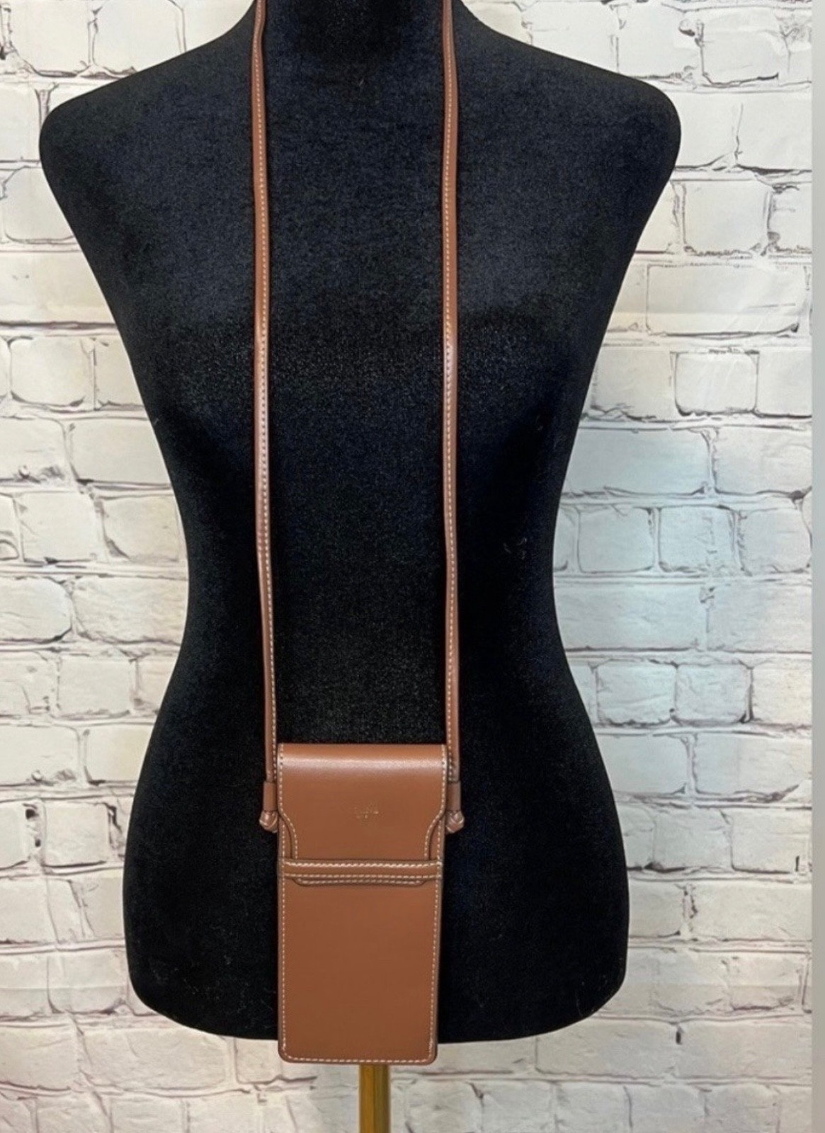 CELINE PARIS CELL PHONE HOLDER EYE GLASS CASE CROSSBODY