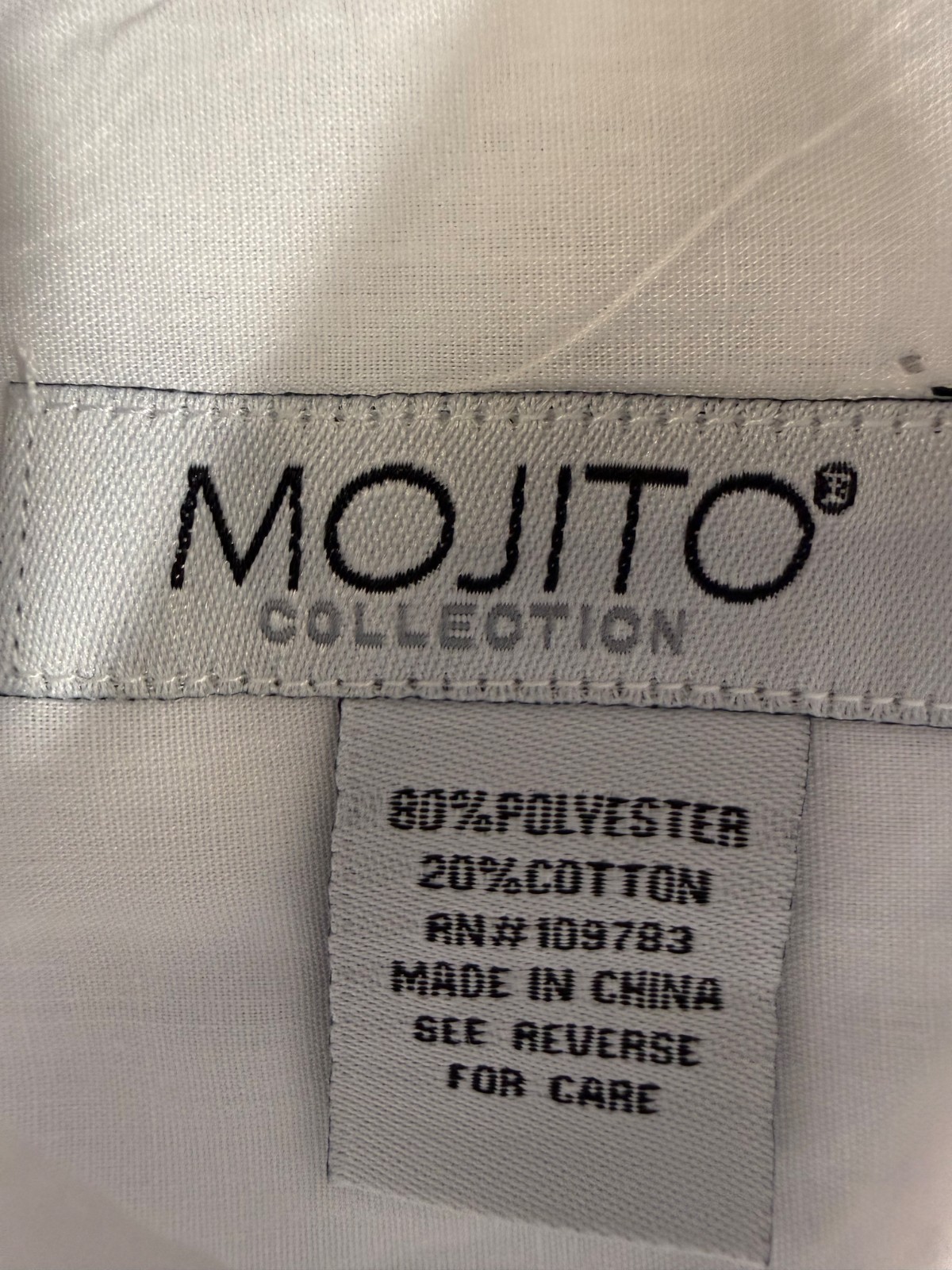 Mojito Guayabera Mexican Wedding Shirt Mens S White Cuban Short Sleeve 4-Pockets