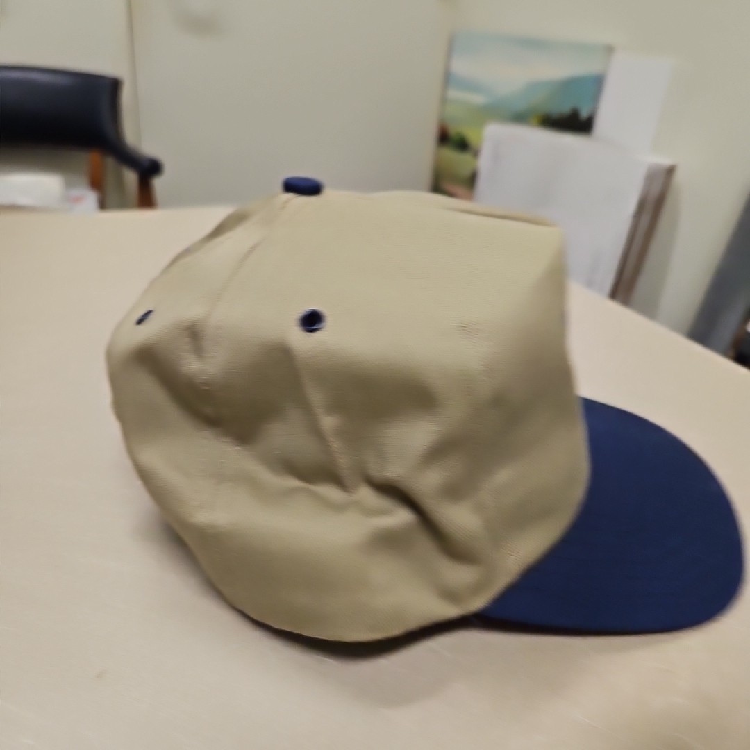 Duxbak Vintage 90’s canvas embroidered logo snapback hat cap 2tone Blue Beige…