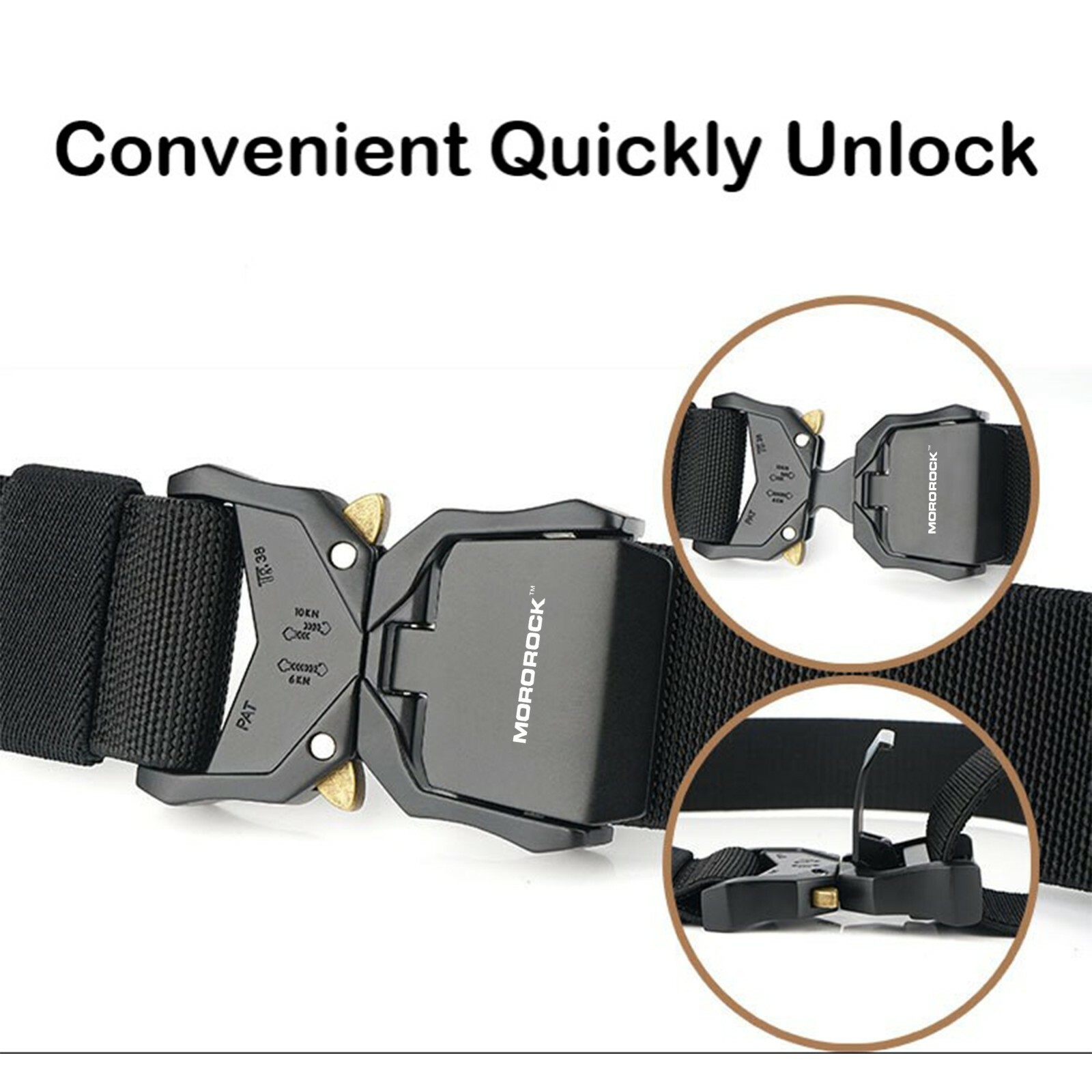 2022 Adjustable Alloy Buckle Military Tactical Belt Nylon Rigger Waistband Belt