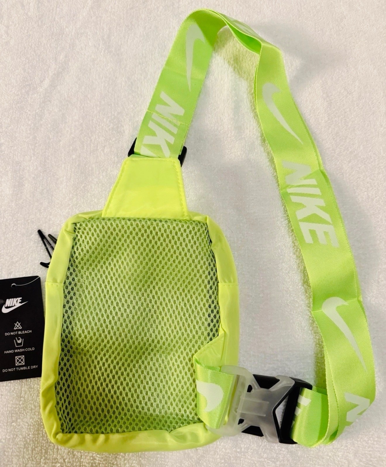 Nike Heritage Crossbody Bag Small Branded Strap & Padded Mesh Back,multi Colors.