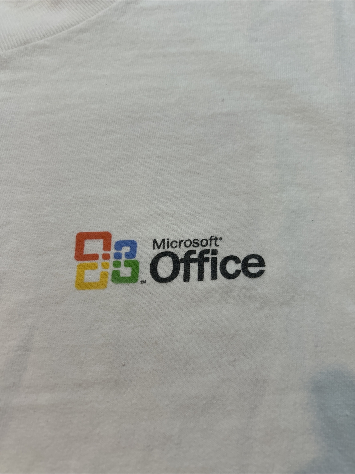 Vtg Microsoft Office System Logo Large T Shirt Sealed Promotional Shrink Wrapped