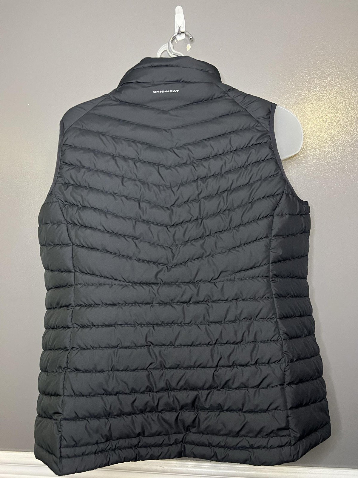 Columbia Vest Mens 2XL Black Omni-Heat Puffer Insulated Zip Pockets Lightweight