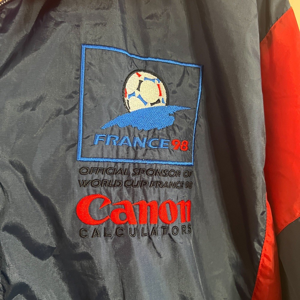 Vintage France 98 FIFA World Cup Canon Windbreaker Jacket – Rare 90s Promo