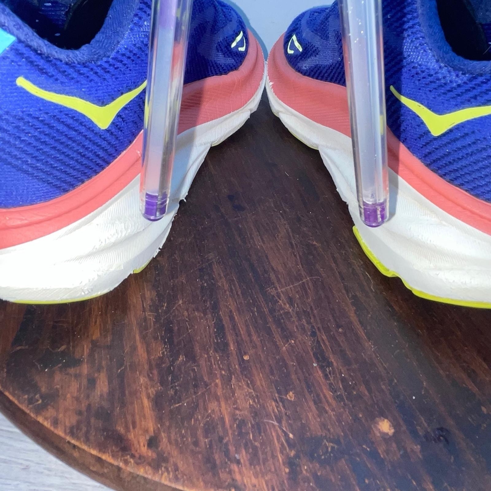 Hoka One One Clifton 9 Shoes Womens Size 7 B Evening Sky Coral Running Sneakers