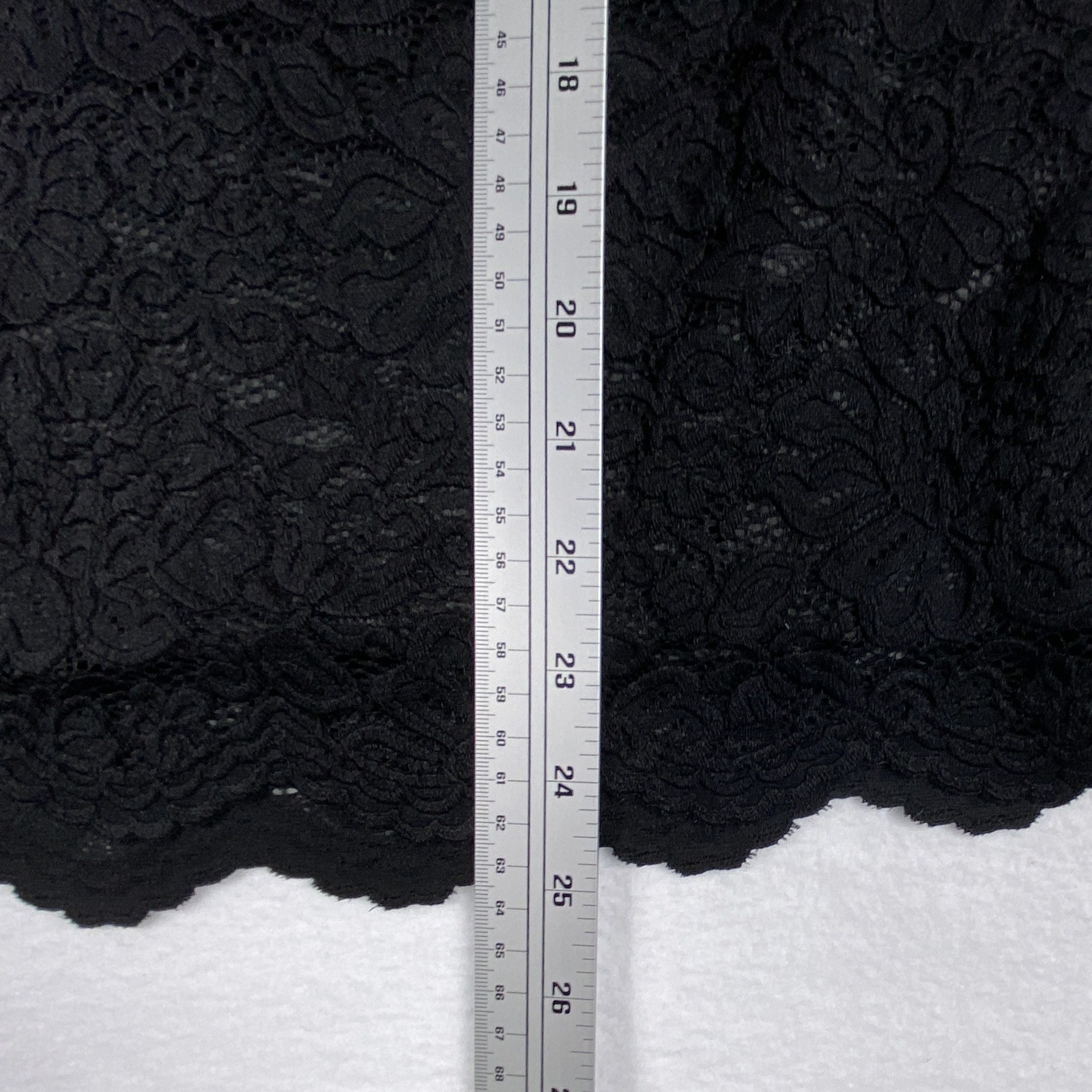 Philosophy Republic Clothing Black Floral Lace Cap Sleeve Blouse Top Medium