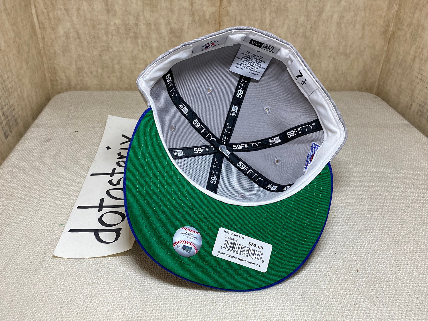 Hat Club Cleveland Guardians Indians Gray Blue 2-Tone Green UV Winged Logo