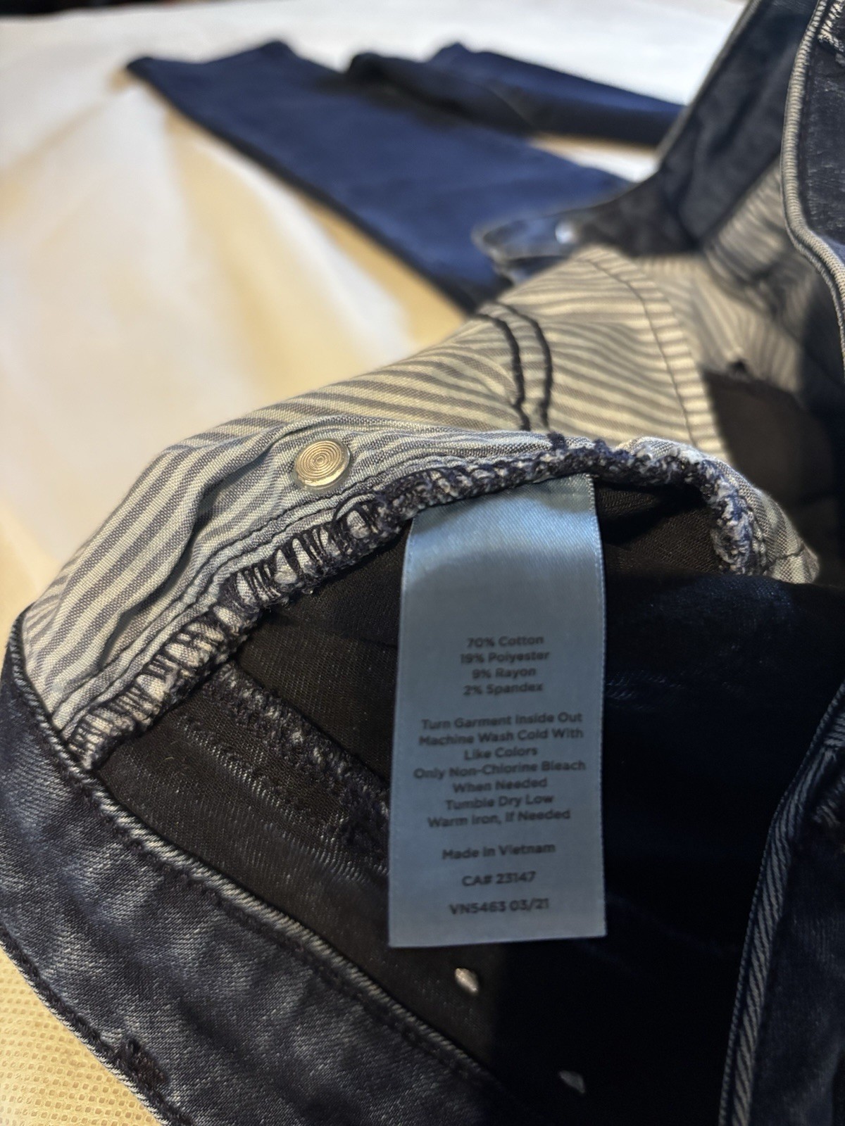Talbots Women’s Blue Dark Wash Jegging Jeans Size 8 Mid Rise Stretch 5-Pocket