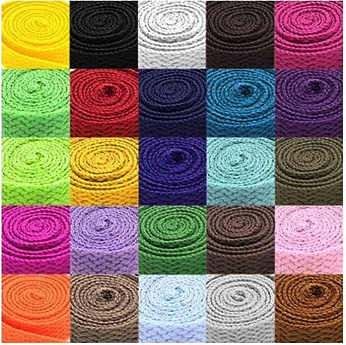 Trudy Flat Athletic Shoe Lace 27 36 45 54″ Canvas Sneaker Shoelaces Strings