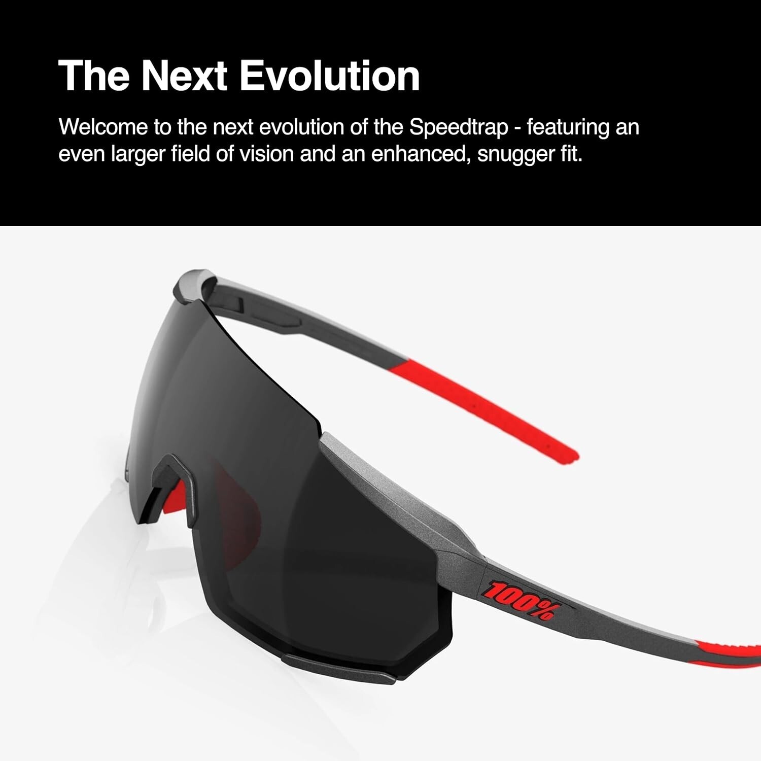 100% Racetrap 3.0 Performance HD Sunglasses Sport HiPER Black Mirror Lens UV400