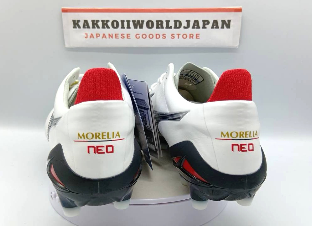 Mizuno Soccer Cleats MORELIA NEO 4 JAPAN Super White Pearl/Black P1GA2330 09 NEW