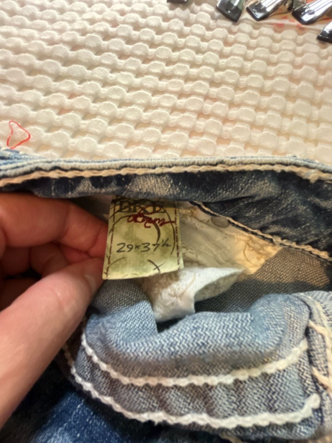 BKE Lowrise Cotton Sabrina Cut-Off Denim Shorts Size 29