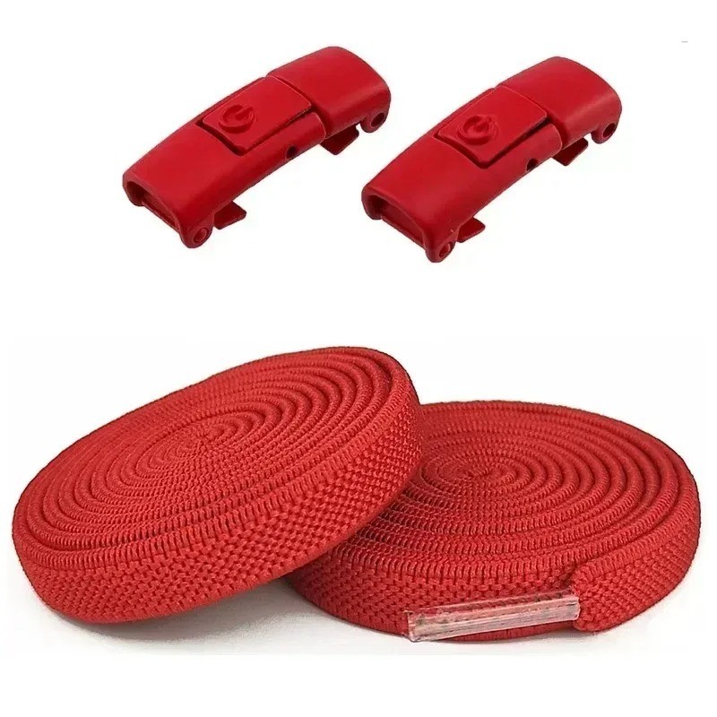 Tie Shoe Laces Press Lock Shoelaces Without Ties Elastic Laces Sneaker Kids USA