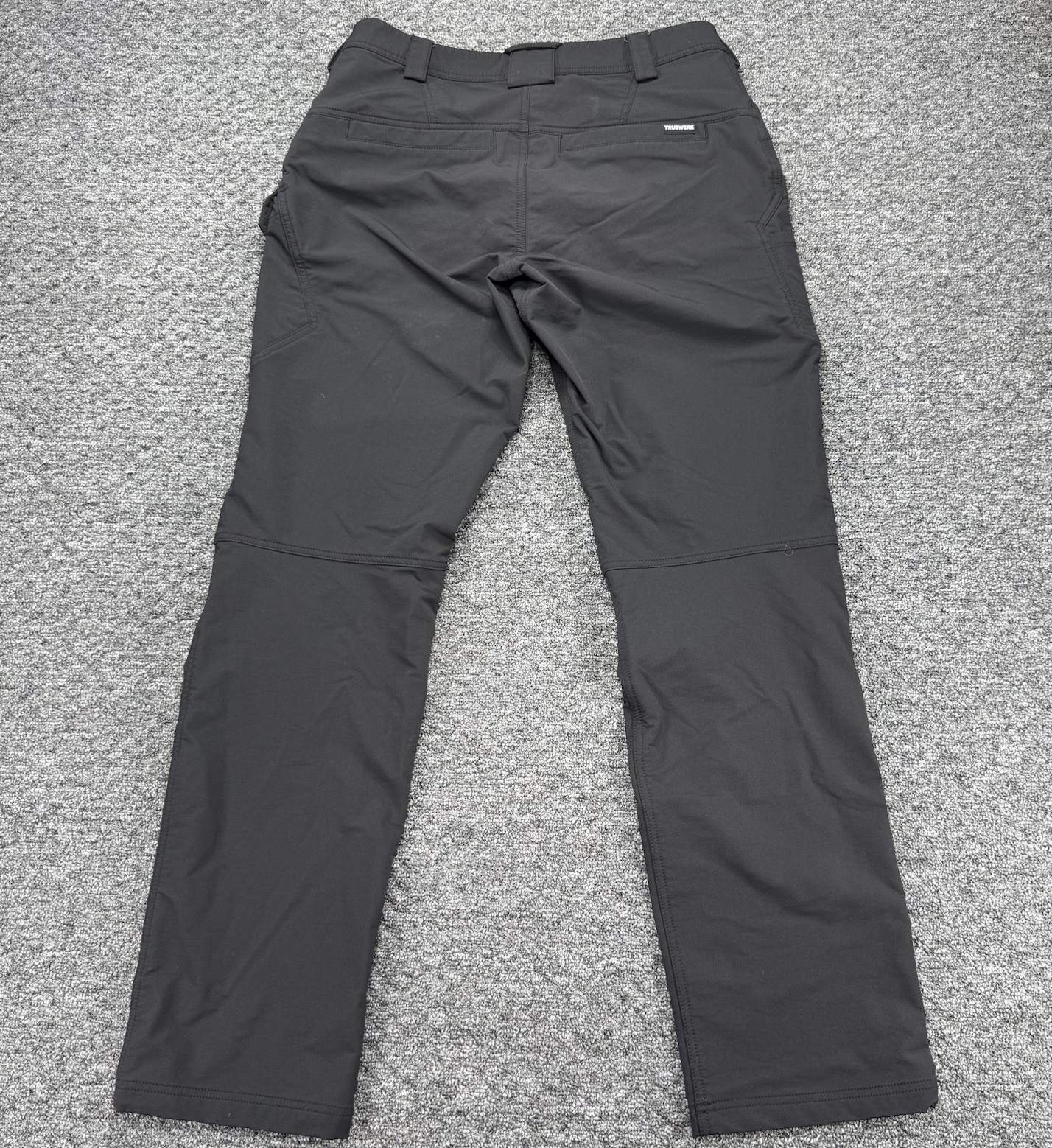 Truewerk T2 Werk Pant Mens 34×34 Black Cargo Utility Workwear EUC