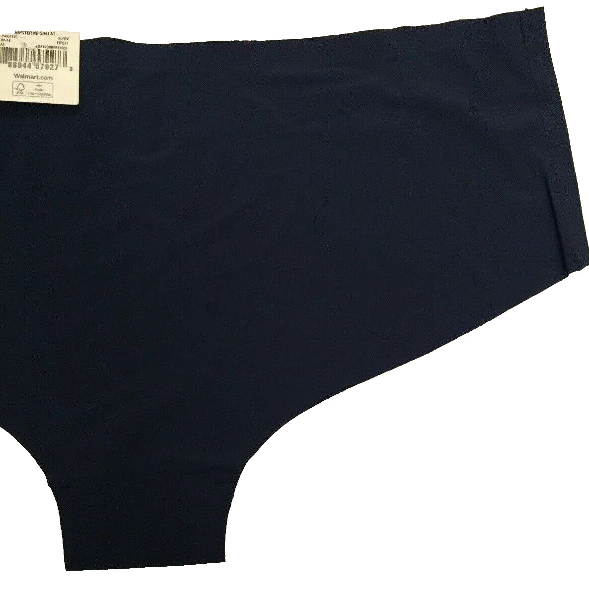 Blue Laser Cut Hipster Style Panties Choose Size L-XXL Solid Color Smooth Nylon