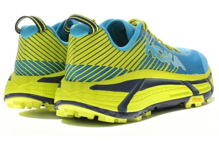 New Women’s Hoka One One EVO Mafate 2 Trail Hiking Shoes Size 6-10 Blue/Yellow