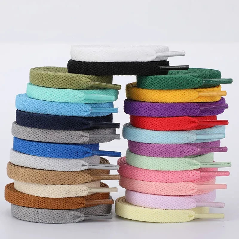 1 Pair Flat Shoelaces Classic Shoe Laces Sports Casual Unisex Strings